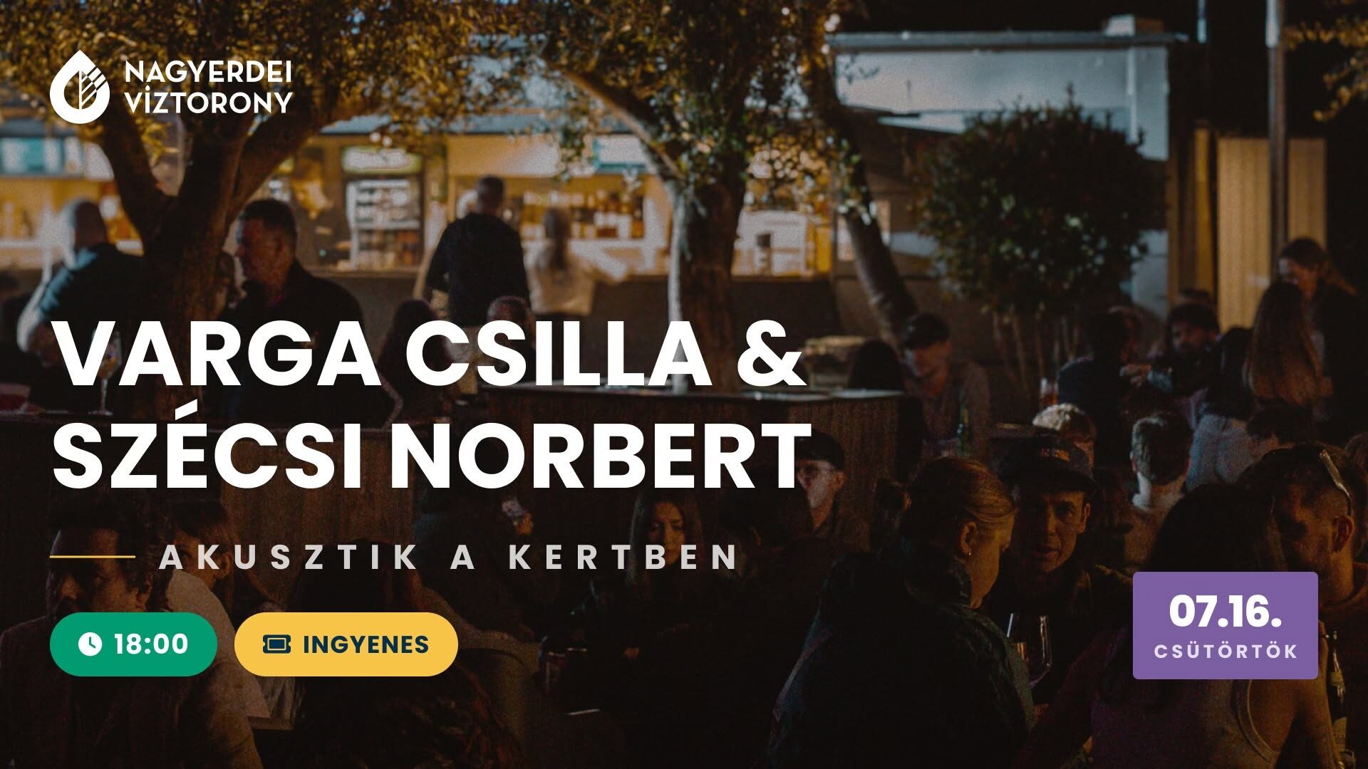 Akusztik a kertben – Varga Csilla & Szécsi Norbert